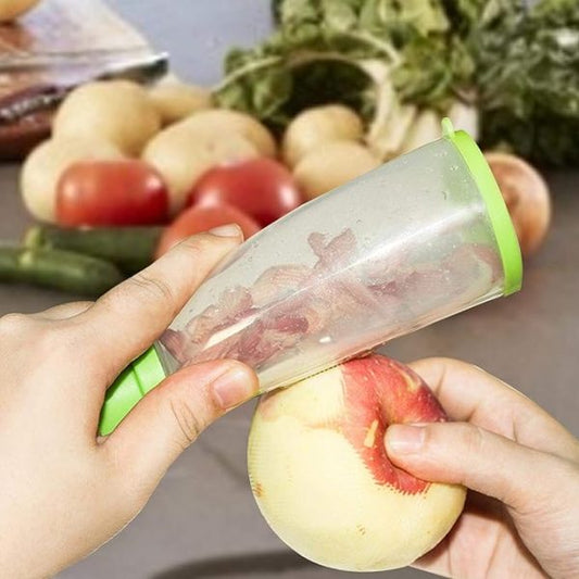 Multifunctional Storage Peeler With Trash Can Fruit Vegetable Peeler Stainless Steel Blade Kitchen Accessories