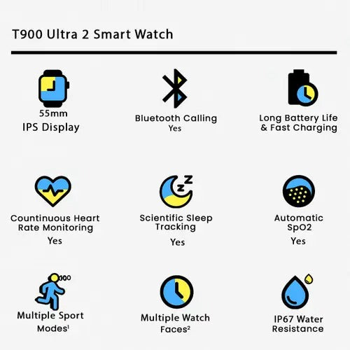 T900 Ultra 2 Smart Watch (random Colour).